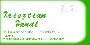 krisztian handl business card